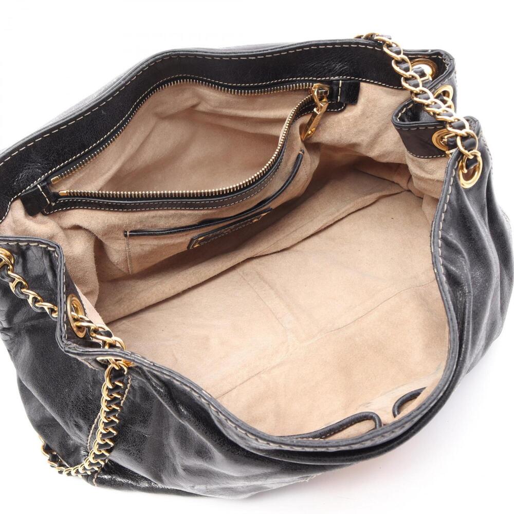 PRADA Black Leather Shoulder Bag - Picture 3 of 11